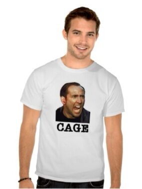 Nicolas Cage tshirt shirt Unisex 100 percent cotton brand new